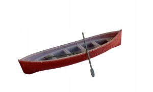 TT - Łódka z wiosłami MODEL 1:120