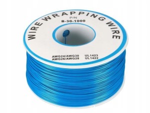 Przewód druciany kynar PVC 0,25mm 10m niebieski