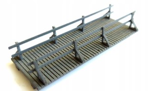 Kładka drewniana mostek TT 1:120 makieta