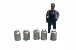 H0 - Detale bańki na mleko 10 sztuk HO 1:87