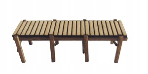 Pomost wędkarski mostek model w skali H0 1:87