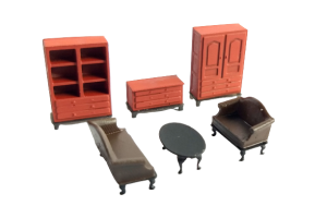 Meble komplet MODEL HO 1:87 V4