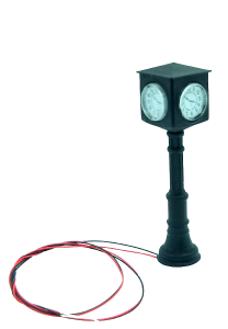 Zegar peron uliczny MODEL skala 1:87 podświetlony