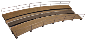 Most łukowy R1 R-360mm skala H0