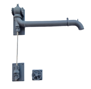 Żuraw wodny ścienny w skali 1:87