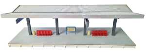Rampa peronowa z zadaszeniem - 242x80x8mm wzór 1 