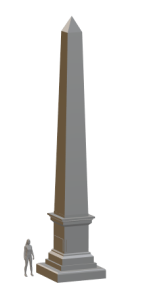 Obelisk pomnik w skali 1:87