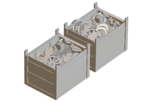 Kontenery ze złomem 1:87 2 sztuki