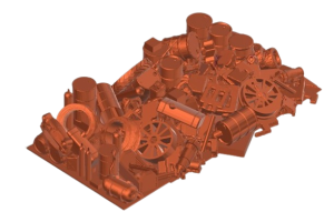 Złom złomowisko H0 68x41x14mm