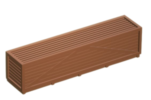 Skrzynie ładunkowe 45x10x11mm  5 sztuk