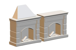 Kominek 2 sztuki TT 1:120 MODEL