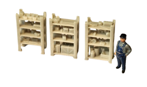 Regały warsztatowe model w skali 1:87