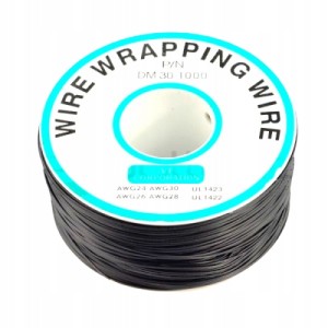 Przewód druciany kynar PVC 0,25mm 10m czarny