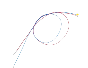 LED SMD  2835 z przewodami biała ciepła