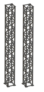 Ładunek na wagon H0 - kratownice 10x10x100