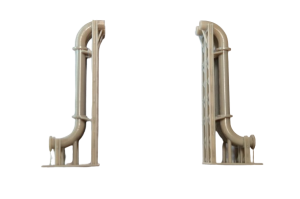 Rurociąg - element pionowy 2 sztuki skala 1:87