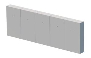 Czoło peronu płyty czołowe w skali H0 280cm
