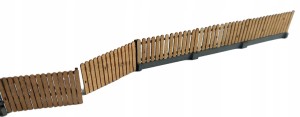 H0 - Płot brama furtka zestaw MODEL 1:87