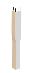 Fundamenty palowe pod słupy sieci trakcyjnej - 1:87