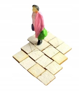 Chodnik z płyt 5,3x5,3mm 185x132mm 1:87