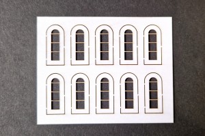 Okna  25x11mm 10 sztuk
