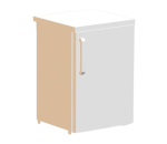 Lodówka Polar niska w skali 1:120