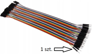 20cm - przewód połączeniowy z wtyczkami żeński-męski