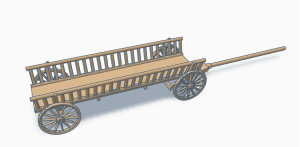 Wóz konny drabiniasty w skali 1:87