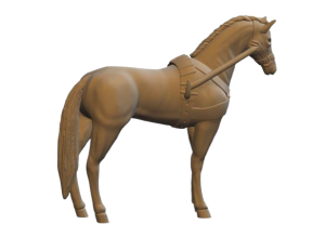 Koń do zaprzęgu w skali 1:87