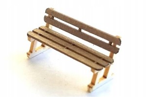 H0 - Ławka parkowa 1:87 6 sztuk 1:87
