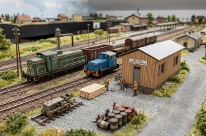 Drewniany barak kolejowy – skala H0 (1:87)