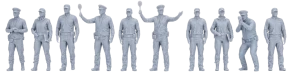 Figurki Policja skala 1:87 10 sztuk