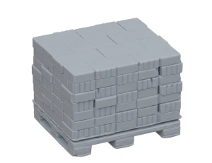 Cegły na palecie w skali 1:87