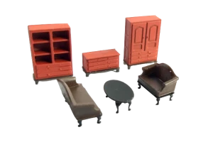 Meble komplet MODEL 1:120 V4 
